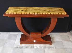 Tabelle Art Deco Ogee Rosewood Consolle di Hall