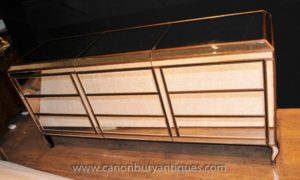 Art Deco Mirrored Cassettiera Triple fronteggiato Commode