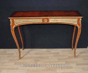 Singolo Impero francese Console Table Intarsio Inlay Interni