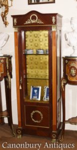 Alto Impero francese display Cabinet Bijouterie