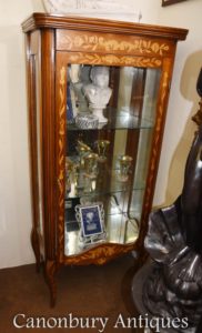 Mostra olandese Intarsio Glass Cabinet Intarsio Bijouterie