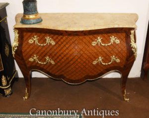 Singolo Luigi XVI Parquetry Inlay Cassettiera Bombe Commode