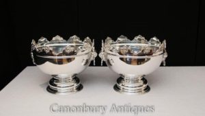 Accoppiamenti in piatto d'argento George II di piatto da birra Champagner Cooler