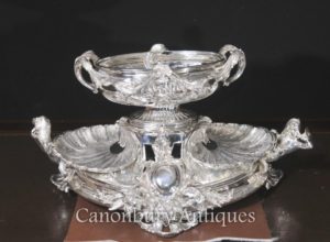 Piatto d'argento del piatto d'argento di George III Rococo Epergne Clam Dish
