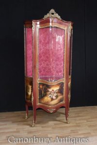 Gabinetto da parete Louis XVI Kingwood verniciato Vernis Martin Plaques
