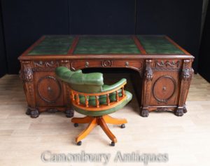 Mensola Chippendale Nostell Scrivania e Sedia Set