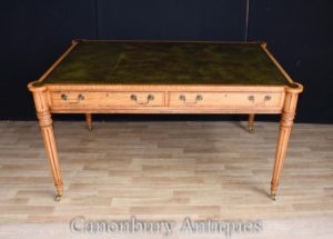 Regency Gillows scrivania scrivania scrivania ufficio in pelle Top