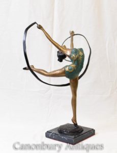 Art Deco Bronze Sash Dancer