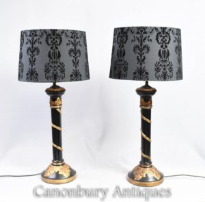 Lampade da tavolo Pair Regolette Acanthus