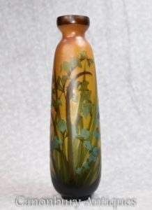 Vasi Urna in vetro Art Nouveau Emile Galle