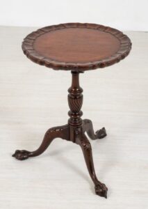 Antique Wine Table - Tavolini in mogano Chippendale