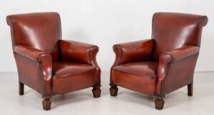 Coppia di poltrone vittoriane antiche del 1860