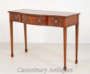 Credenza Regency Serpentine Server in mogano antico