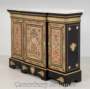 Mobile francese Boulle - Credenza antica con intarsio intarsiato