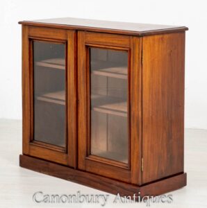 Mobiletto vittoriano smaltato - Vetrina libreria 1870