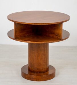 Tavolino Art Déco - Sicomoro cilindrico occasionale, circa 1930