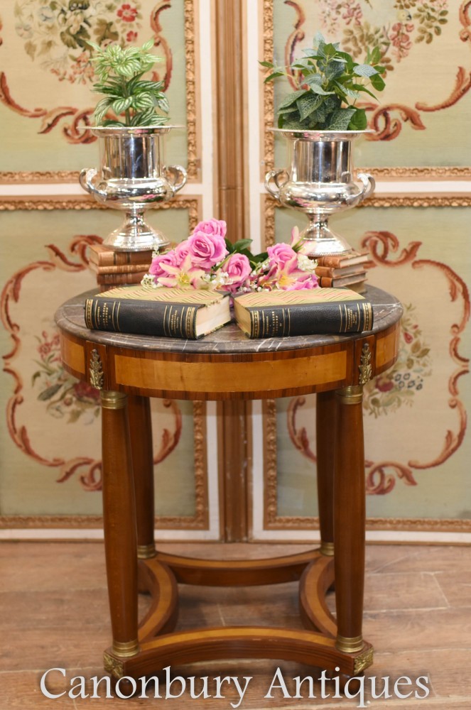 Coppia di tavolini antichi francesi - Impero