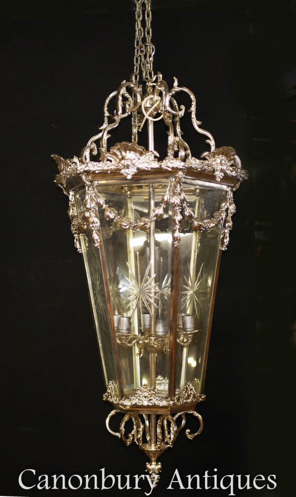 Lanterna Regency Silver Plate - Lampadario a luce