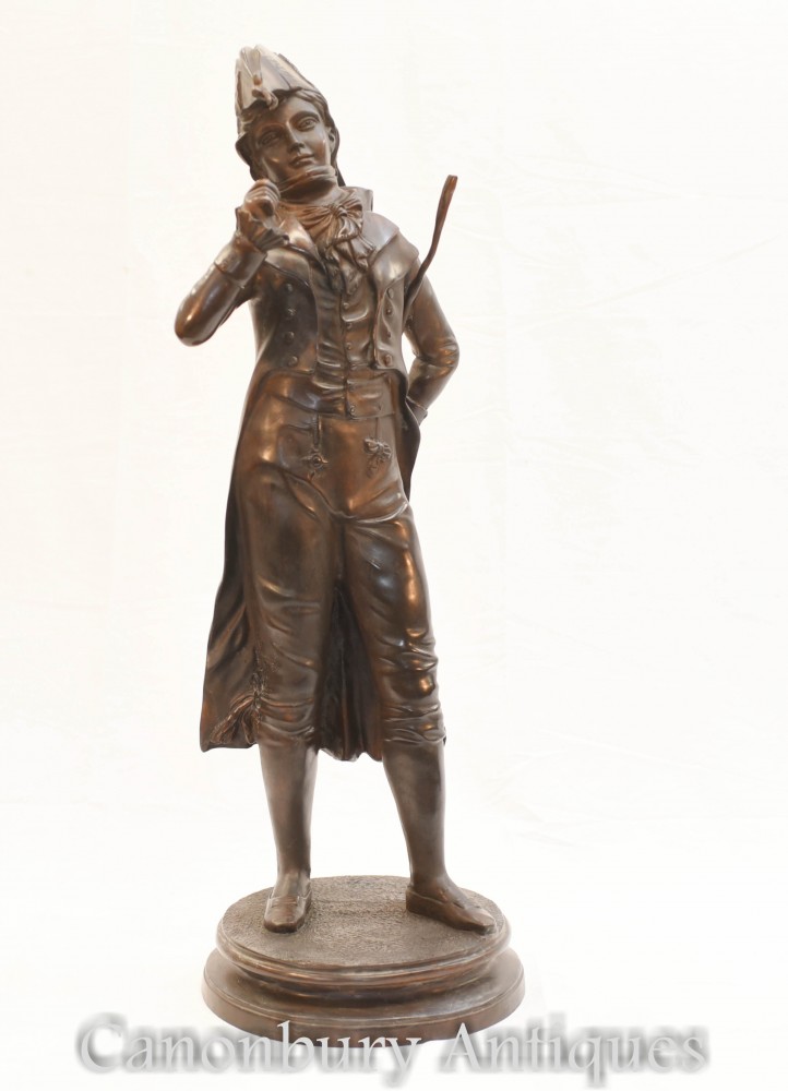 Statua Flaneur in bronzo francese - Statuetta Dandy