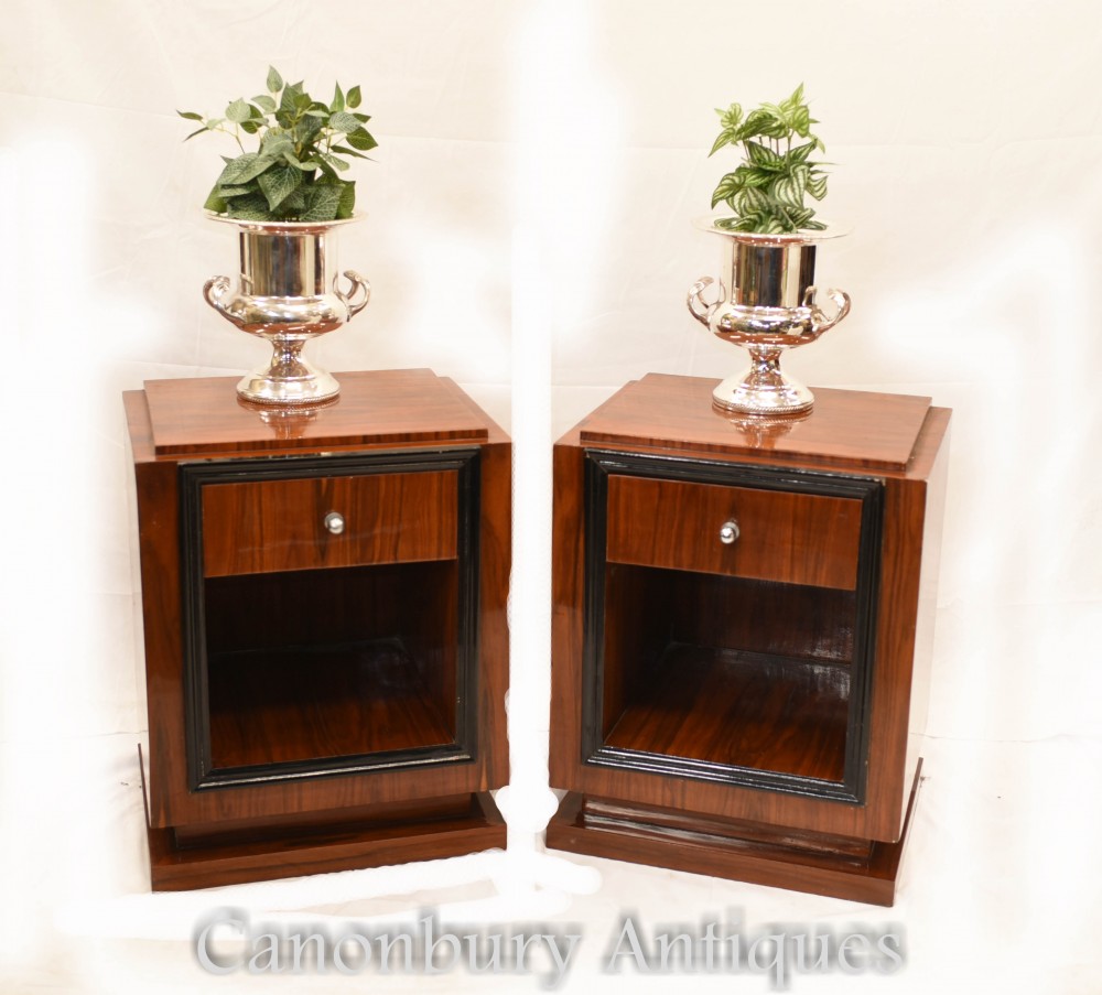 Coppia comodini Art Déco - Comodini Comodini