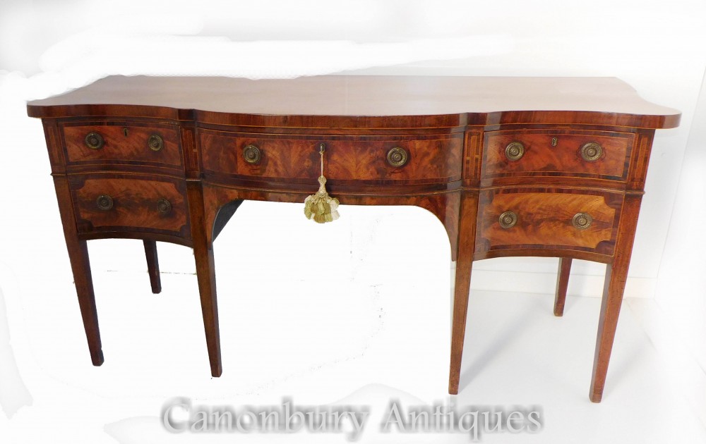 Credenza georgiana in mogano - Buffet antico del 1820
