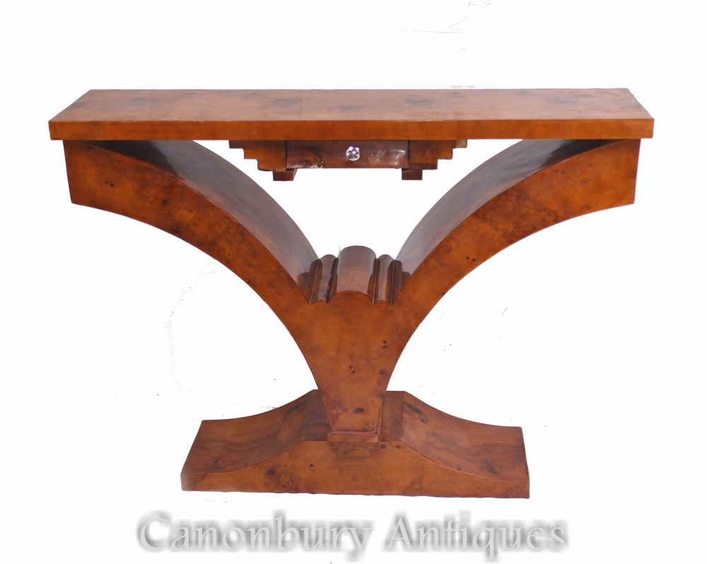 Tavolo da ingresso Art Déco - Consolle in noce