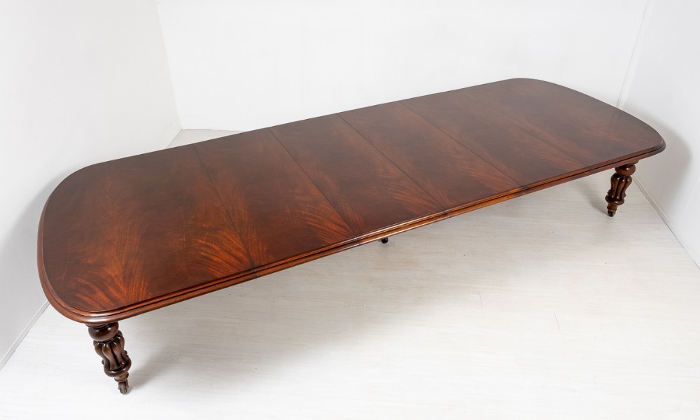 Tavolo da pranzo William IV - Tavoli allungabili in mogano antico